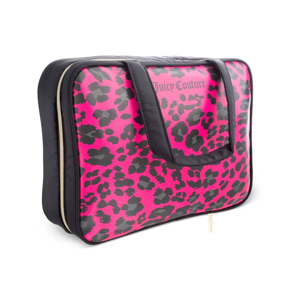 Makeup Bags-Juicy Couture Weekender Makeup Bag FuchsiaLeopard