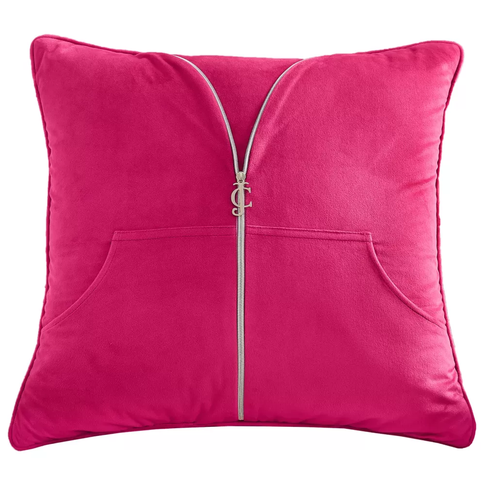 Throw Pillows-Juicy Couture Zippered Tracksuit Pillow FreeLove